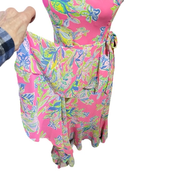 Lilly Pulitzer Anni Maxi Dress Size 2
Squeeze the Day 
High Low Ruffle - Picture 5 of 16